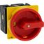 Main switch, T3, 32 A, flush mounting, 2 contact unit(s), 3 pole + N, Emergency switching off function, With red rotary handle and yellow locking ring thumbnail 21