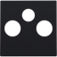 Finishing set for 2 single coax connections for TV and FM and a satell thumbnail 2