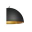 FORCHINI M PD-1 pend. lamp, E27, max. 40W, round, black/gold thumbnail 7