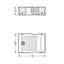 Strain relief housing 3-pole for 2 cables white thumbnail 3