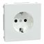 SCHUKO socket-outlet, shutter, screwless terminals, lotus white, System Design thumbnail 2