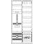 DA27BBL Meter board, Field width: 2, Rows: 57, 1100 mm x 550 mm x 215 mm, Isolated (Class II), IP31 thumbnail 16