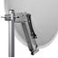 SAT Antenna  80/75cm, Steel, 39dB, foldable feed-arm, white thumbnail 5