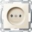 Socket-outlet without earthing contact, screw terminals, white, glossy, System M thumbnail 4