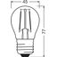 LED Retrofit CLASSIC P DIM 4.8W 840 Clear E27 thumbnail 8