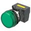 M22N Indicator, Plastic flat etched, Green, Green, 220/230/240 V AC, p thumbnail 2