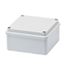 JUNCTION BOX WITH PLAIN SCREWED LID - IP56 - INTERNAL DIMENSIONS 100X100X50 - SMOOTH WALLS - GWT960ºC - GREY RAL 7035 thumbnail 2