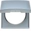 Frame with hinged cover, Integro Flow/Pure, chrome matt, galvanised thumbnail 2