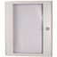 Sheet steel door transparent with rotary door handle HxW=1200x600mm thumbnail 2