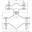 Railing clamp D 70-90mm for pipes D -50mm f. DEHNiso Combi thumbnail 2