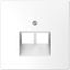 Central plate for RJ45 insert, 2-gang, lotus white, System Design thumbnail 1