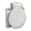 PratiKa socket - grey - 2P + E - 10/16 A - 250 V - German - IP54 - flush - back thumbnail 4