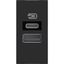 CLASSIA - USB type A+C charger 1m black thumbnail 2