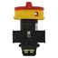 Main switch, P1, 40 A, flush mounting, 3 pole, Emergency switching off function, With red rotary handle and yellow locking ring, Lockable in the 0 (Of thumbnail 25