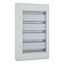 Complete surface-mounted flat distribution board with window, white, 24 SU per row, 5 rows, type C thumbnail 8
