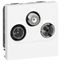 TV socket Mosaic - TV/R/SAT - screened - insulated - 2 modules - white thumbnail 2