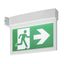 P-LIGHT Emergency Exit sign big ceiling/wall, white thumbnail 1