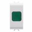 SINGLE INDICATOR LAMP - GREEN - 1 MODULE - GLOSSY WHITE - CHORUSMART thumbnail 2