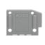 End plate snap-fit type 1 mm thick gray thumbnail 1