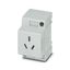 Socket outlet for distribution board Phoenix Contact EO-I/UT 250V 10A AC thumbnail 1