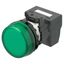 M22N Indicator, Plastic flat etched, Green, Green, 24 V, push-in termi thumbnail 1
