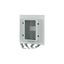 Front plate, NZM4, 4p, fixed with mechanical interlock, W=600mm, IP55, grey thumbnail 5