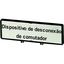 Clamp with label, For use with T5, T5B, P3, 88 x 27 mm, Inscribed with zSupply disconnecting devicez (IEC/EN 60204), Language Portuguese thumbnail 2
