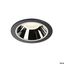 NUMINOS® DL XL, Indoor LED recessed ceiling light black/chrome 4000K 40° thumbnail 1