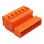 1-conductor male connector CAGE CLAMP® 2.5 mm² orange thumbnail 1