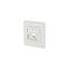 Modul wall outlet flush mounted 1 port unequipped pure white thumbnail 2