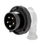 90° PLUG - IP67 - 3P+N+E 16A 480-500V 50/60HZ - BLACK - 7H - SCREW WIRING thumbnail 1