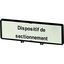 Clamp with label, For use with T5, T5B, P3, 88 x 27 mm, Inscribed with zSupply disconnecting devicez (IEC/EN 60204), Language French thumbnail 2