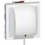 2-way pull-cord switch Mosaic - 10AX - 230 V~ - up to 2300 W - 2 modules -white thumbnail 1