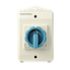 Load break switch COMO 4P 100A enclosed grey/blue handle thumbnail 2