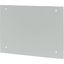 Section wide cover, closed, HxW=400x1000mm, IP55, grey thumbnail 3