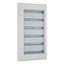Complete surface-mounted flat distribution board with window, white, 24 SU per row, 6 rows, type C thumbnail 8