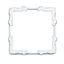 Adapter frame 55x55mm to 50x50mm, silver, 1 PU = 5 pieces thumbnail 2