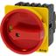 Main switch, P3, 63 A, flush mounting, 3 pole, Emergency switching off function, With red rotary handle and yellow locking ring, Lockable in the 0 (Of thumbnail 5