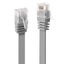 2m Cat.6 U/UTP Flat Network Cable, Grey RJ45, M/M, 250MHz, copper, 32AWG thumbnail 1