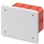 JUNCTION AND CONNECTION BOX - FOR BRICK WALLS - DIMENSIONS 118X96X70 - WHITE LID RAL9016 thumbnail 2