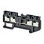 Multi conductor feed-through DIN rail terminal block with 4 push-in pl thumbnail 2