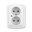 5592A-A2349B Double socket outlet with earthing pins, shuttered, with surge protection ; 5592A-A2349B thumbnail 1