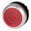Illuminated pushbutton actuator, RMQ-Titan, Flush, momentary, red, inscribed, Bezel: titanium thumbnail 1