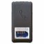 BRITISH STANDARD TELEPHONE SOCKET - 6 CONTACTS - SCREW-ON TERMINALS - 1 MODULE - SYSTEM BLACK thumbnail 2