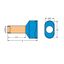 Twin ferrule Sleeve for 2 x 2.5 mm / AWG 14 insulated blue thumbnail 4