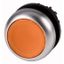 Illuminated pushbutton actuator, RMQ-Titan, Flush, momentary, orange, Blank, Bezel: titanium thumbnail 1