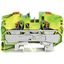 2-conductor ground terminal block with push-button 16 mm² green-yellow thumbnail 3