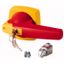 Toggle, 12mm, door installation, red/yellow, cylinder lock thumbnail 1