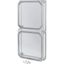 Cap, + door, transparent smoky gray, HxWxD=750x375x141mm, NA model thumbnail 2