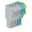 1-conductor female connector Push-in CAGE CLAMP® 4 mm² gray/blue/green thumbnail 1